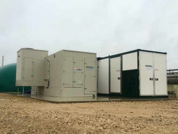digestate container dryer with air cleaning